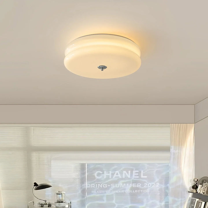 Moderne LED-Deckenleuchte – Runde Aufbauleuchte für Schlafzimmer, Wohnzimmer und Flur