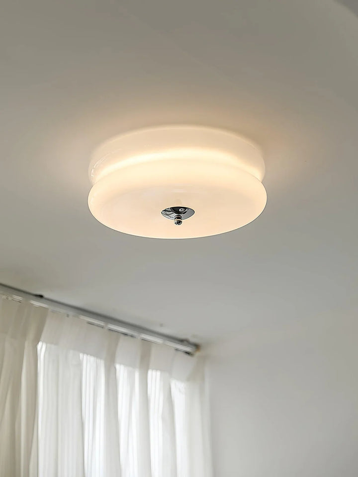 Moderne LED-Deckenleuchte – Runde Aufbauleuchte für Schlafzimmer, Wohnzimmer und Flur