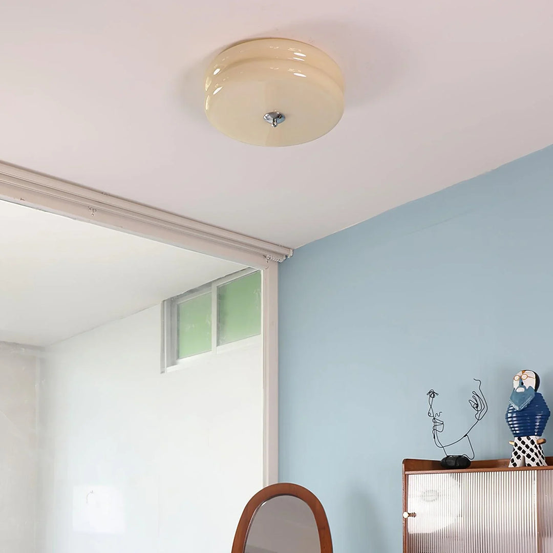 Moderne LED-Deckenleuchte – Runde Aufbauleuchte für Schlafzimmer, Wohnzimmer und Flur