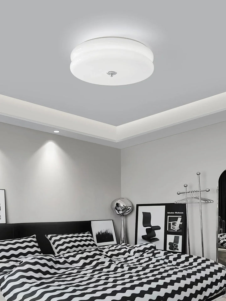 Moderne LED-Deckenleuchte – Runde Aufbauleuchte für Schlafzimmer, Wohnzimmer und Flur