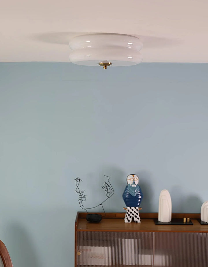 Moderne LED-Deckenleuchte – Runde Aufbauleuchte für Schlafzimmer, Wohnzimmer und Flur