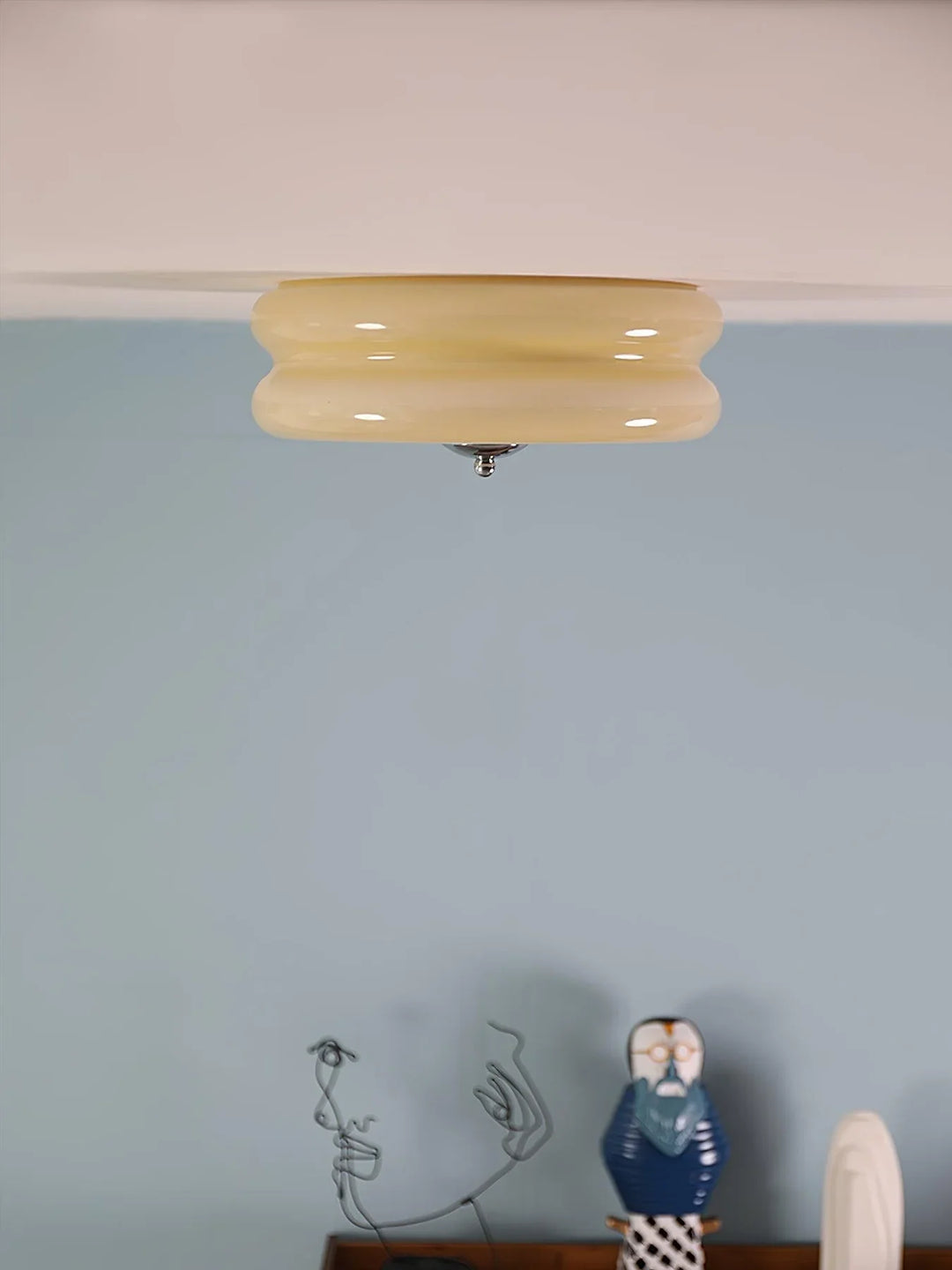 Moderne LED-Deckenleuchte – Runde Aufbauleuchte für Schlafzimmer, Wohnzimmer und Flur