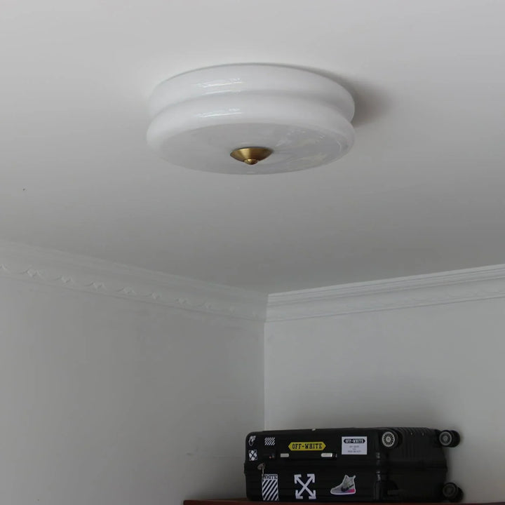 Moderne LED-Deckenleuchte – Runde Aufbauleuchte für Schlafzimmer, Wohnzimmer und Flur