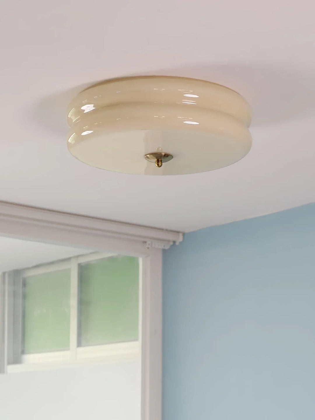 Moderne LED-Deckenleuchte – Runde Aufbauleuchte für Schlafzimmer, Wohnzimmer und Flur