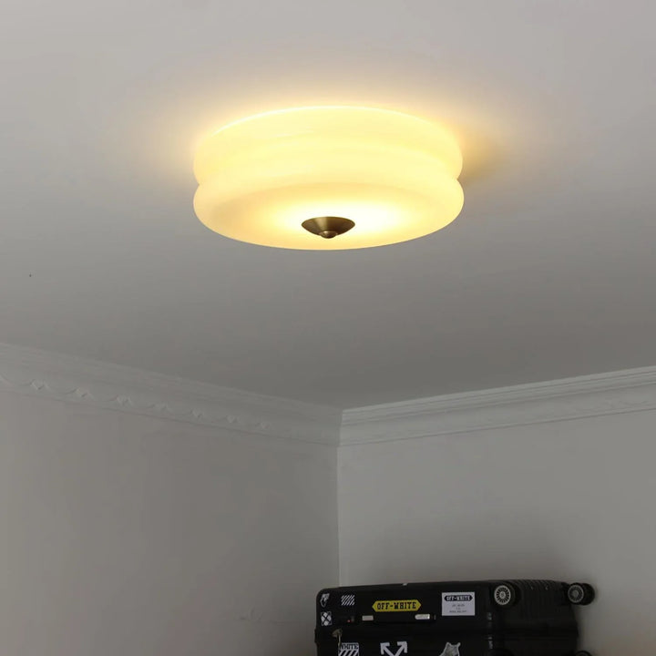 Moderne LED-Deckenleuchte – Runde Aufbauleuchte für Schlafzimmer, Wohnzimmer und Flur