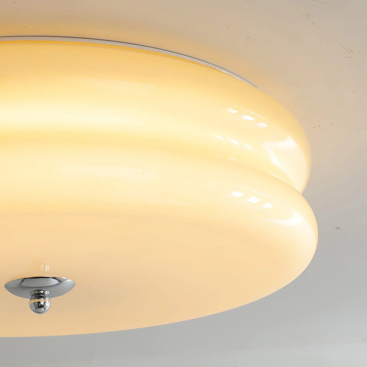 Moderne LED-Deckenleuchte – Runde Aufbauleuchte für Schlafzimmer, Wohnzimmer und Flur