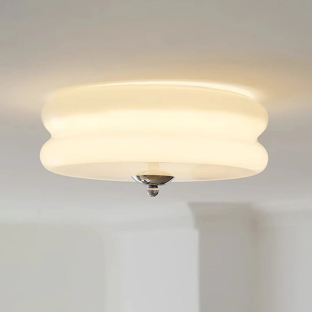 Moderne LED-Deckenleuchte – Runde Aufbauleuchte für Schlafzimmer, Wohnzimmer und Flur
