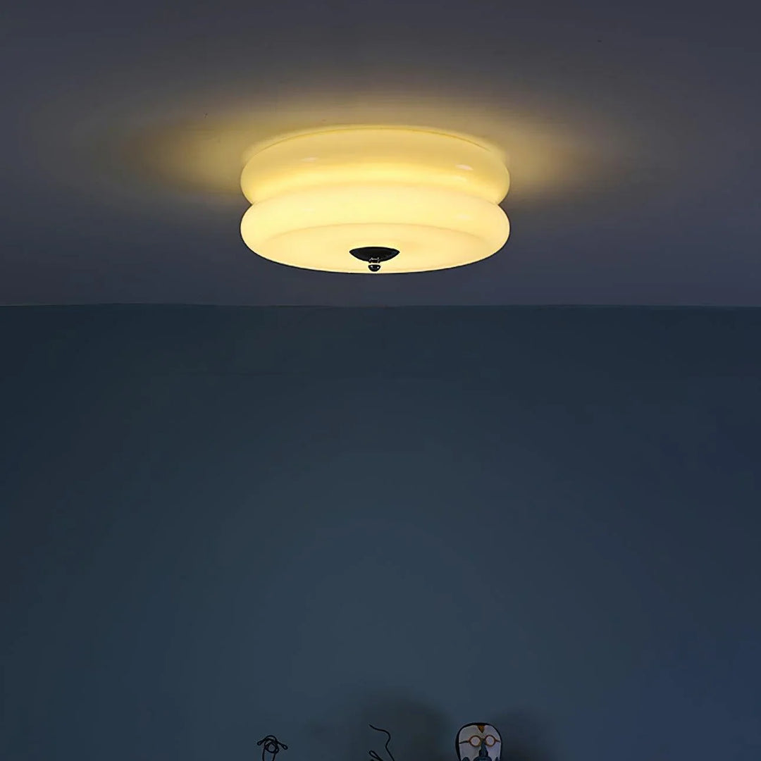 Moderne LED-Deckenleuchte – Runde Aufbauleuchte für Schlafzimmer, Wohnzimmer und Flur
