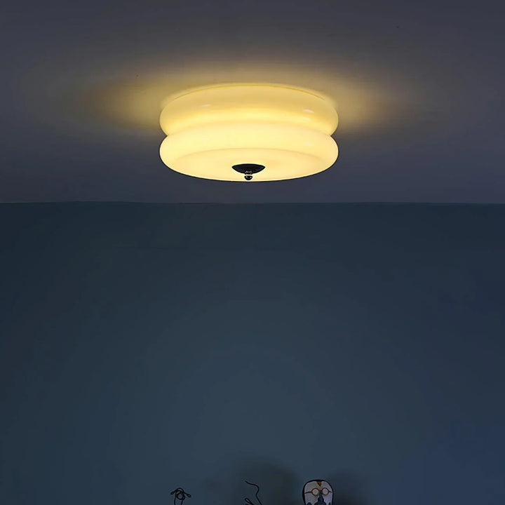 Moderne LED-Deckenleuchte – Runde Aufbauleuchte für Schlafzimmer, Wohnzimmer und Flur