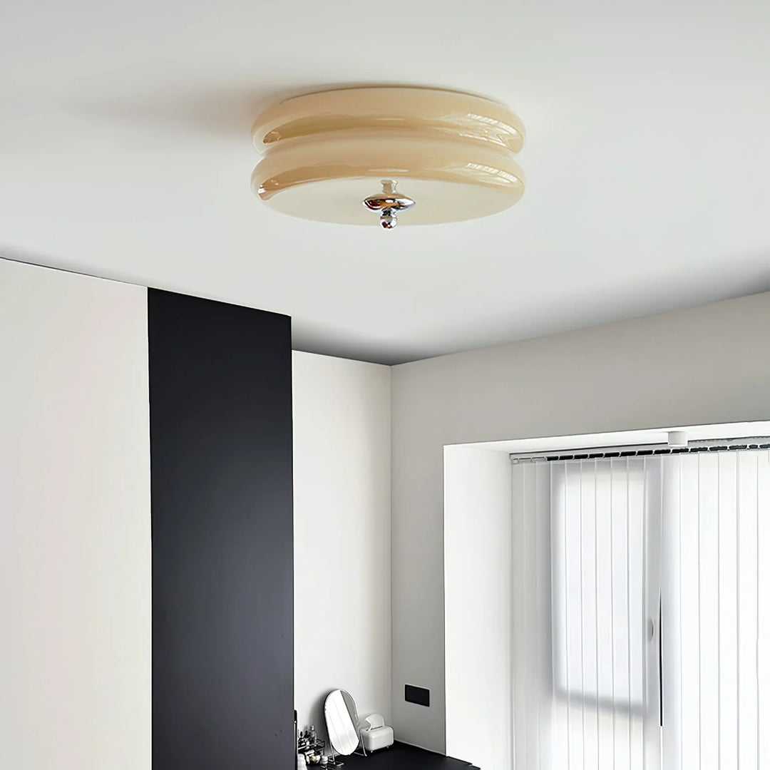 Moderne LED-Deckenleuchte – Runde Aufbauleuchte für Schlafzimmer, Wohnzimmer und Flur