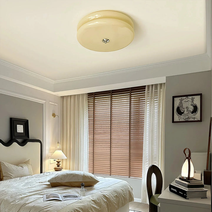 Moderne LED-Deckenleuchte – Runde Aufbauleuchte für Schlafzimmer, Wohnzimmer und Flur