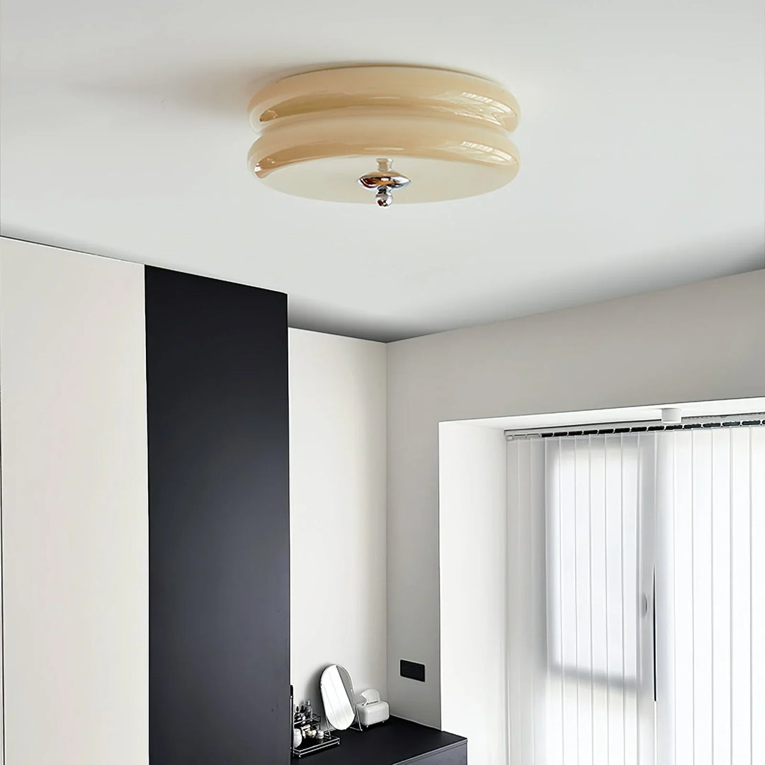 Moderne LED-Deckenleuchte – Runde Aufbauleuchte für Schlafzimmer, Wohnzimmer und Flur
