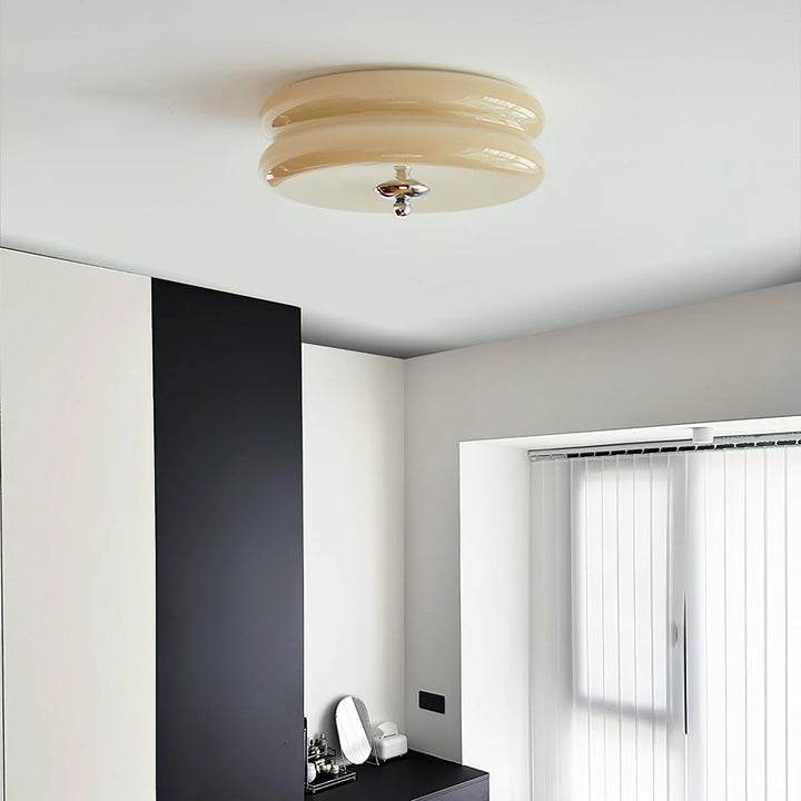 Moderne LED-Deckenleuchte – Runde Aufbauleuchte für Schlafzimmer, Wohnzimmer und Flur