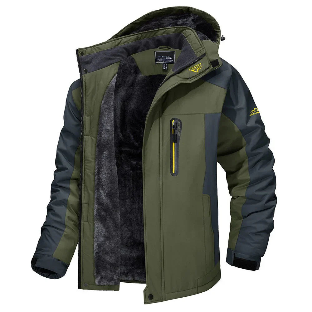 Herren-Winterjacke mit Kapuze – Wasserdicht und gefüttert
