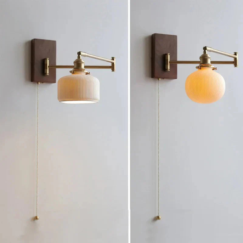 Wandleuchte mit beweglichem Arm – Retro-Stil