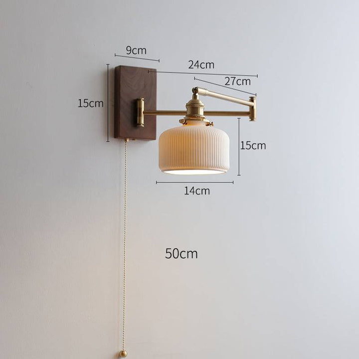 Wandleuchte mit beweglichem Arm – Retro-Stil