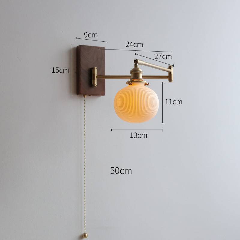 Wandleuchte mit beweglichem Arm – Retro-Stil