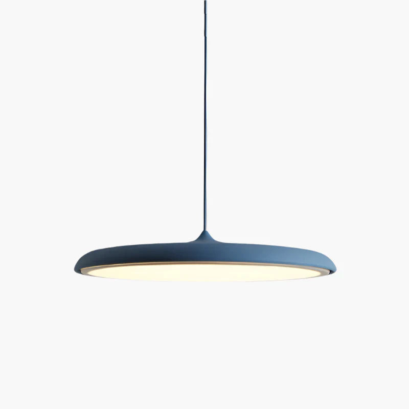 Moderne LED-Pendelleuchte mit ultraflachem Schirm – Designerleuchte für Wohn- oder Esszimmer