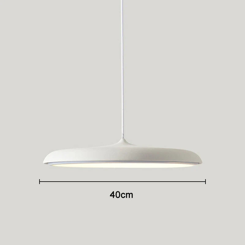 Moderne LED-Pendelleuchte mit ultraflachem Schirm – Designerleuchte für Wohn- oder Esszimmer