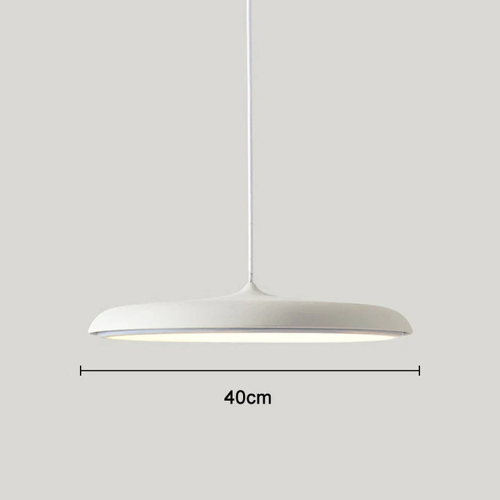 Moderne LED-Pendelleuchte mit ultraflachem Schirm – Designerleuchte für Wohn- oder Esszimmer