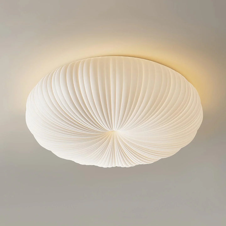 Moderne Deckenleuchte in Muschelform – Japandi-Stil