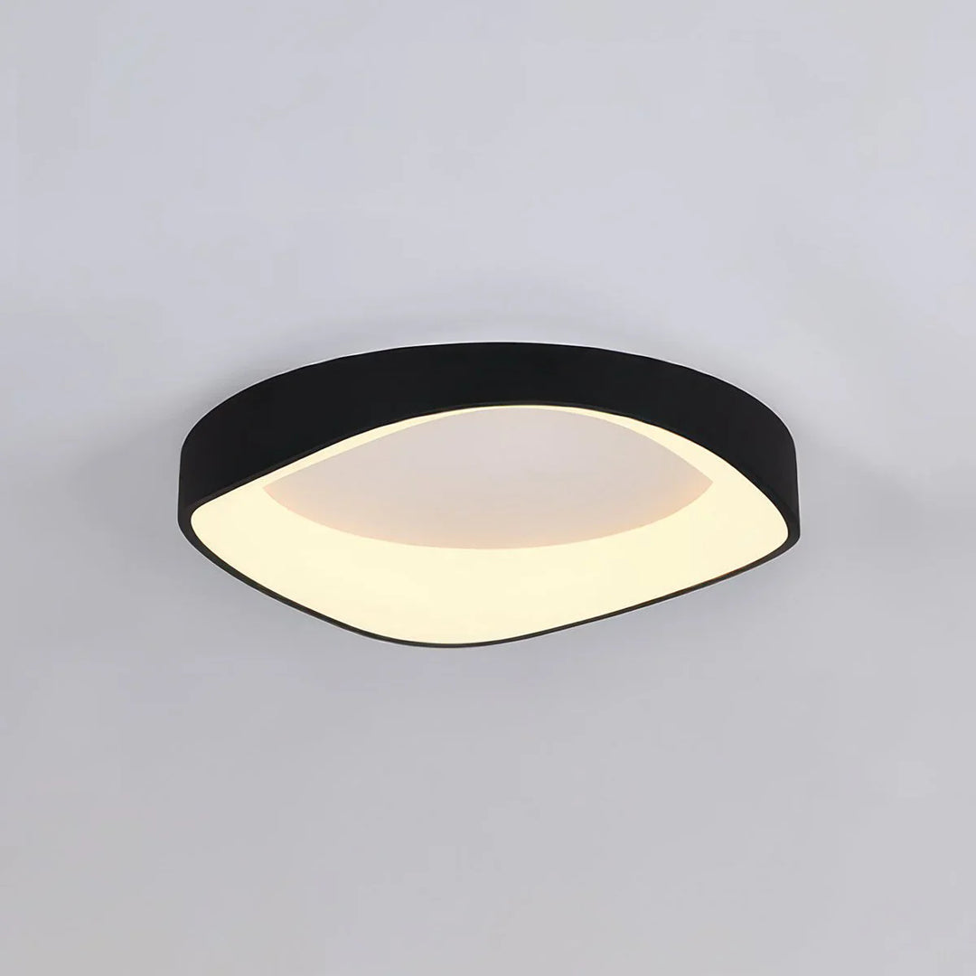Skandinavische LED-Deckenleuchte – Moderne Aufbauleuchte mit Holzoptik