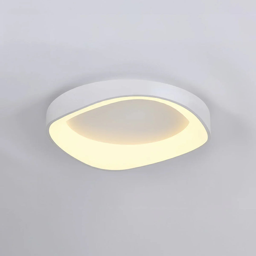 Skandinavische LED-Deckenleuchte – Moderne Aufbauleuchte mit Holzoptik