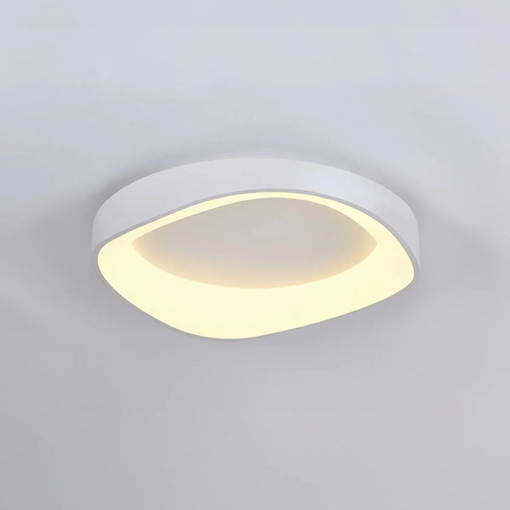 Skandinavische LED-Deckenleuchte – Moderne Aufbauleuchte mit Holzoptik