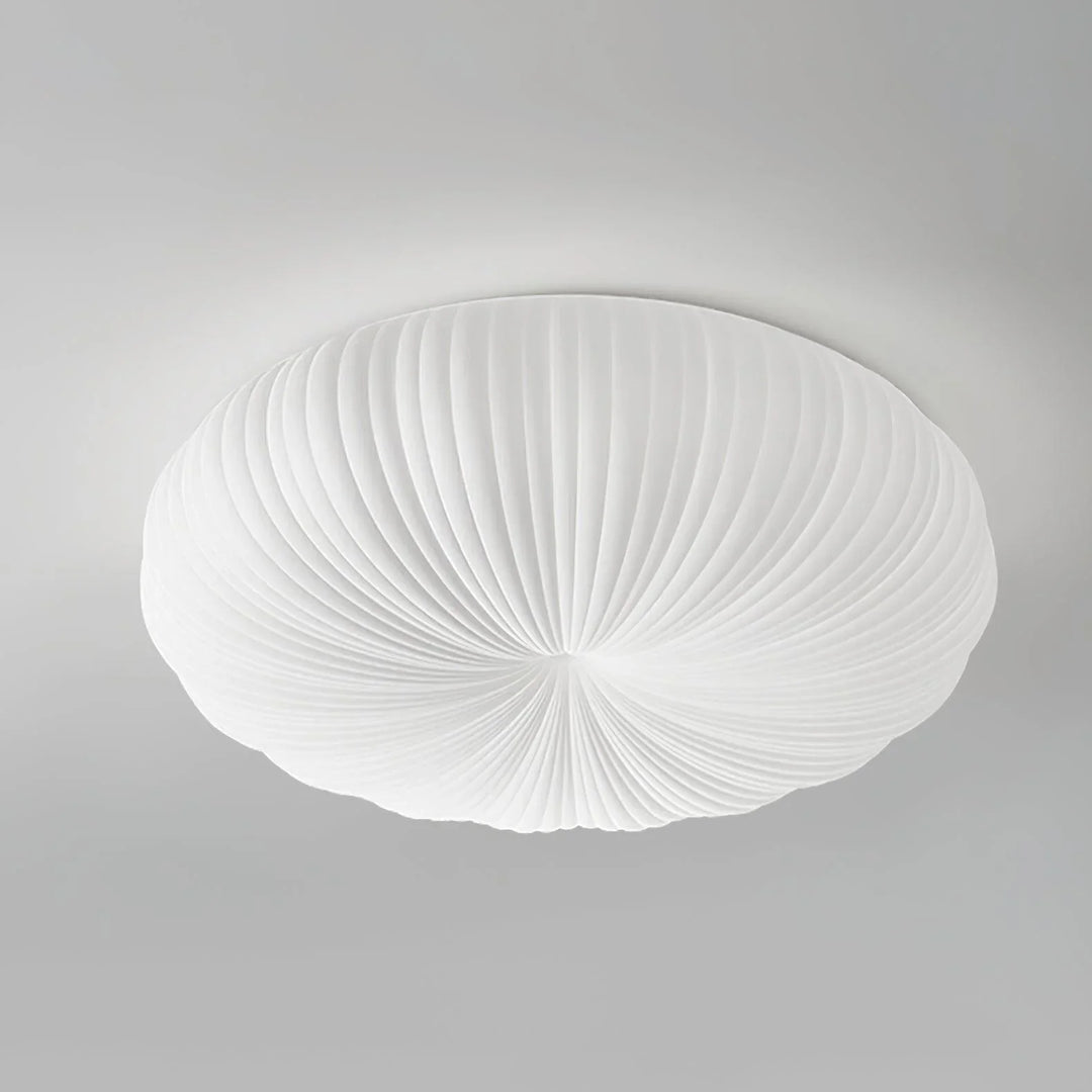 Moderne Deckenleuchte in Muschelform – Japandi-Stil