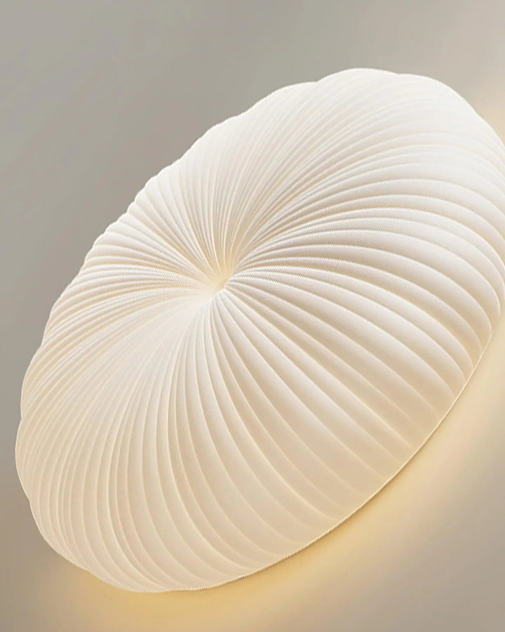 Moderne Deckenleuchte in Muschelform – Japandi-Stil