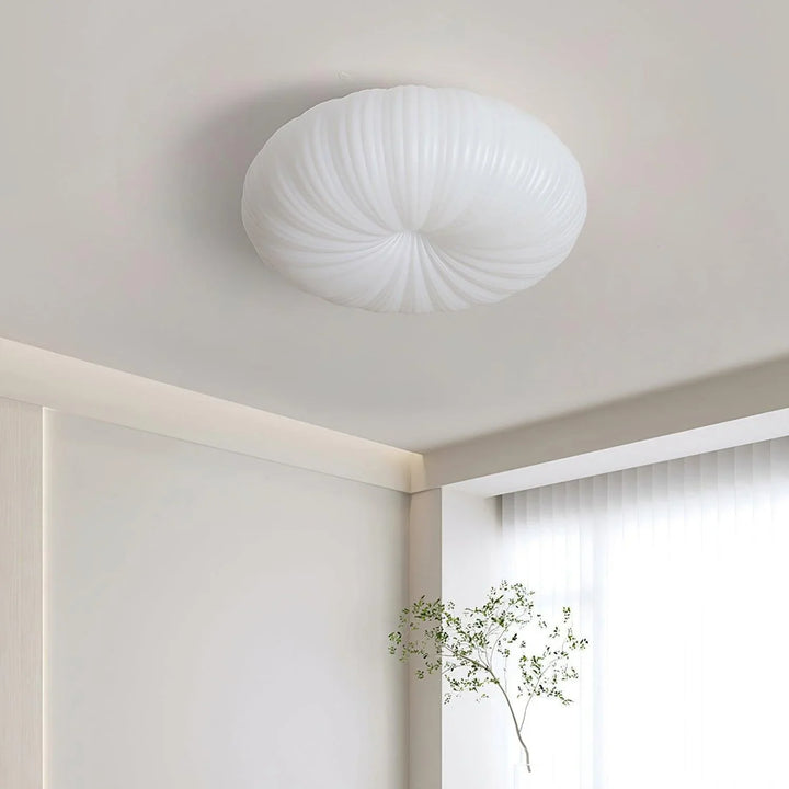 Moderne Deckenleuchte in Muschelform – Japandi-Stil