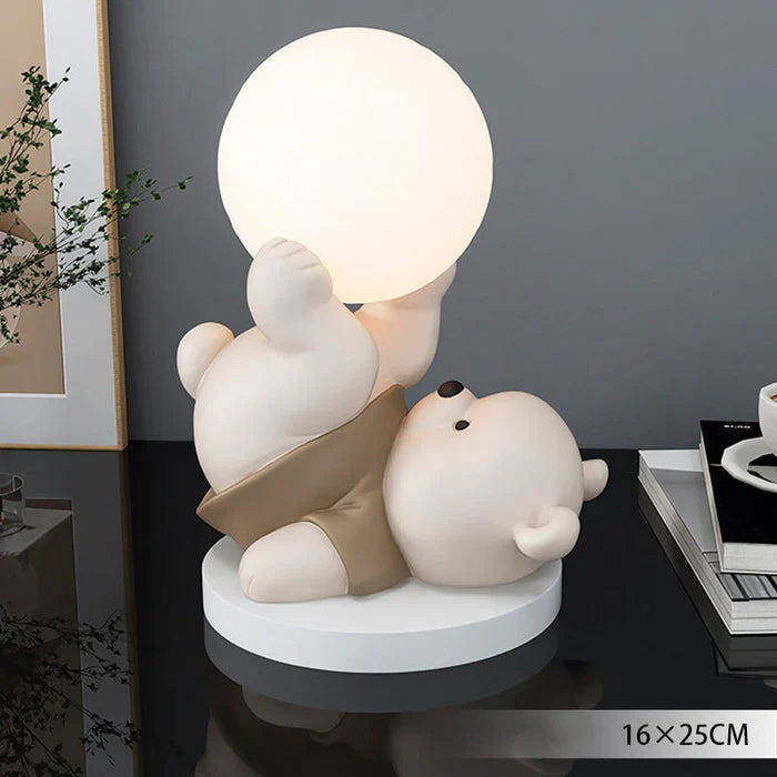 Dekorative LED-Nachtischlampe mit Teddybär – Tischlampe für das Kinderzimmer
