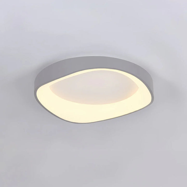 Skandinavische LED-Deckenleuchte – Moderne Aufbauleuchte mit Holzoptik