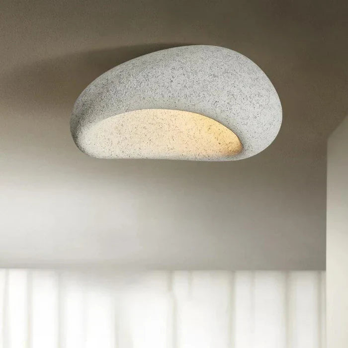LED-Deckenleuchte im Wabi-Sabi-Stil – dekorative Deckenleuchte mit organischer Form