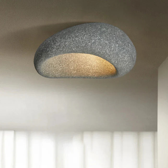 LED-Deckenleuchte im Wabi-Sabi-Stil – dekorative Deckenleuchte mit organischer Form