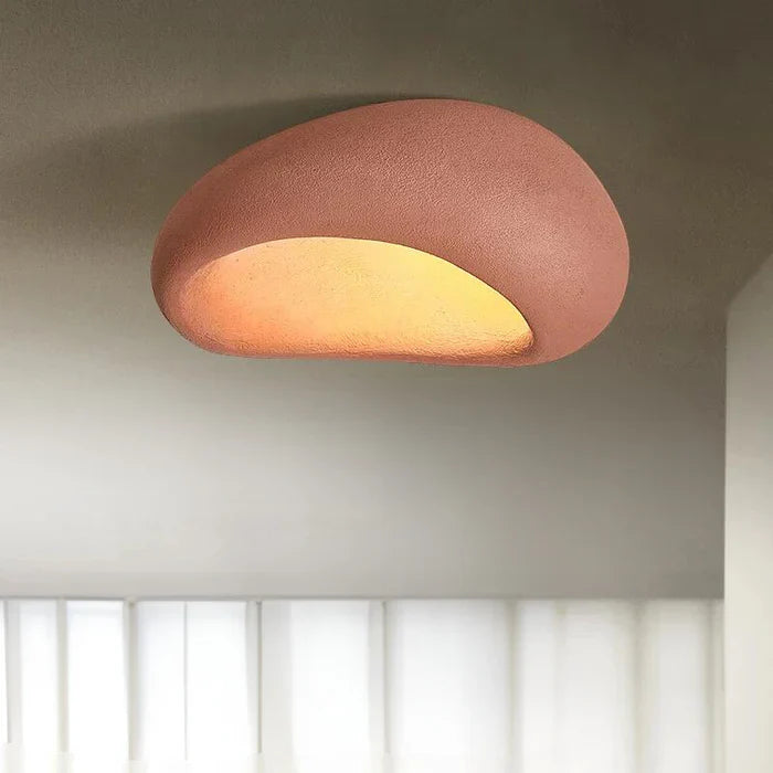 LED-Deckenleuchte im Wabi-Sabi-Stil – dekorative Deckenleuchte mit organischer Form