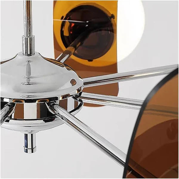 Pendelleuchte im Retro-Bauhaus-Stil mit Kugelschirmen