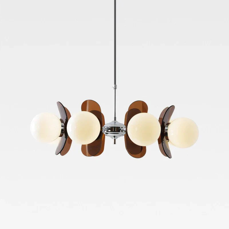 Pendelleuchte im Retro-Bauhaus-Stil mit Kugelschirmen